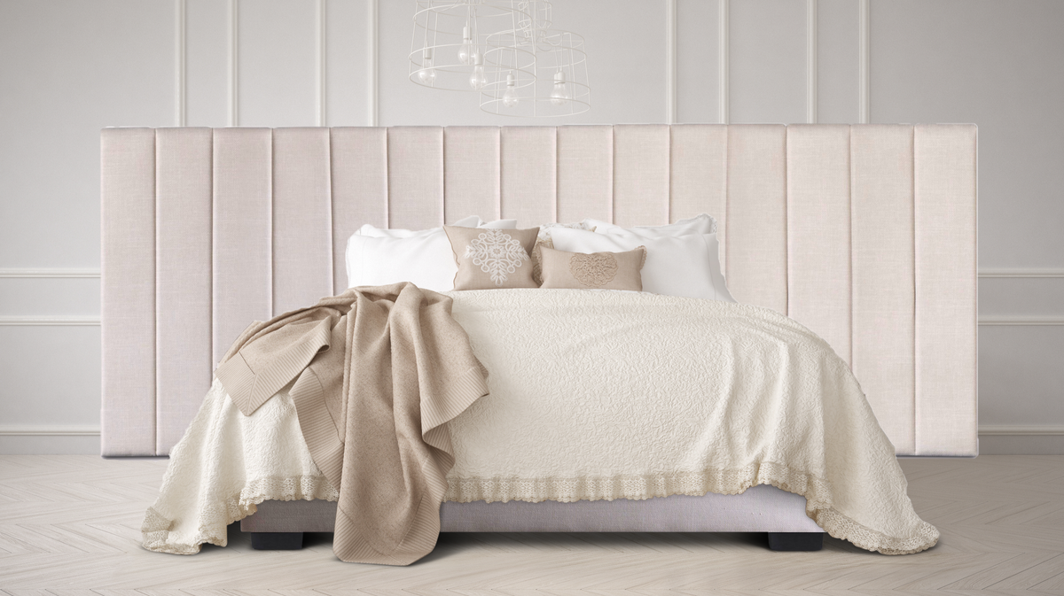 Extended Bed & Mattress Bundle (Super King, King, Queen) - Camilla Coastal Luxe (Beige)