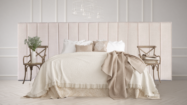 Extended Headboard (Super King, King, Queen) - Camilla Coastal Luxe (Beige)