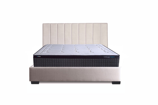 Bed Frame & Mattress Bundle (Super King, King, Queen) - Camilla Coastal Luxe (Beige Linen)