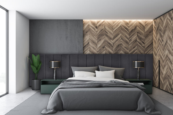 Extended Headboard (Super King, King, Queen, Double) - Mayfair Charcoal Velvet
