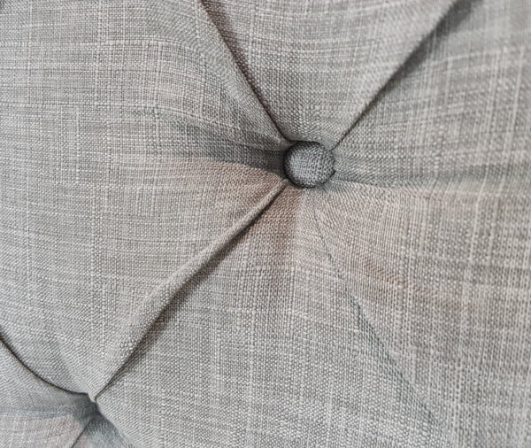 Bed Frame (Super King, King, Queen) - Milano Royale (Light Grey Fabric)