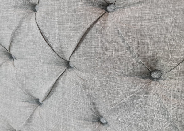 Bed Frame (Super King, King, Queen) - Milano Royale (Light Grey Fabric)