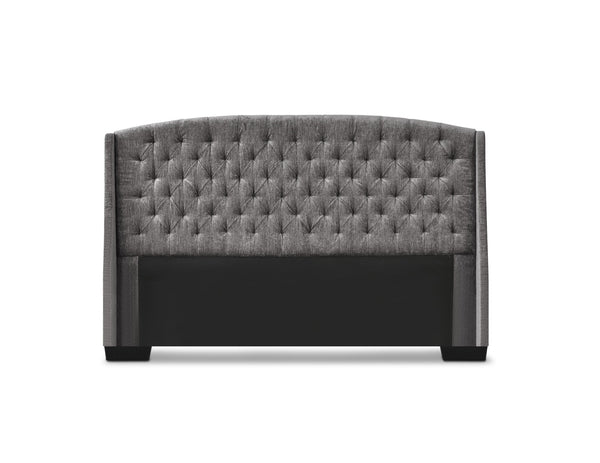 Bed Head Winged Headboard (Super King, King, Queen) - Hampton Elite (Chenille Silver)