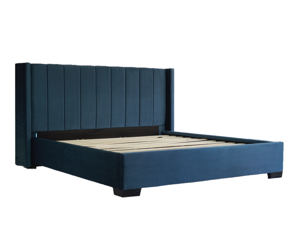 Bed Frame (Super King, King, Queen, Double) - Mayfair Blue Velvet