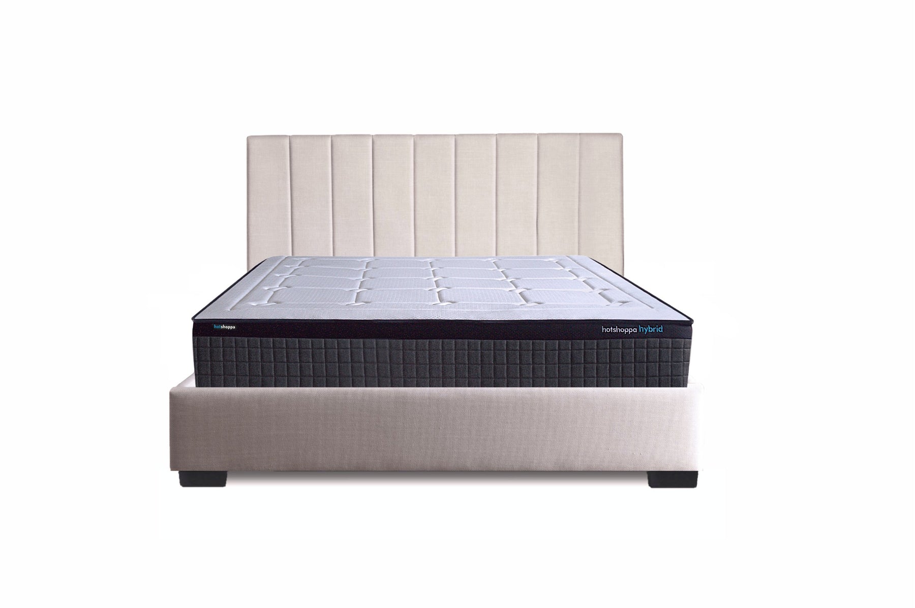 Hotshoppa Bed Frame & LunaLUX™ Hybrid Mattress Bundles