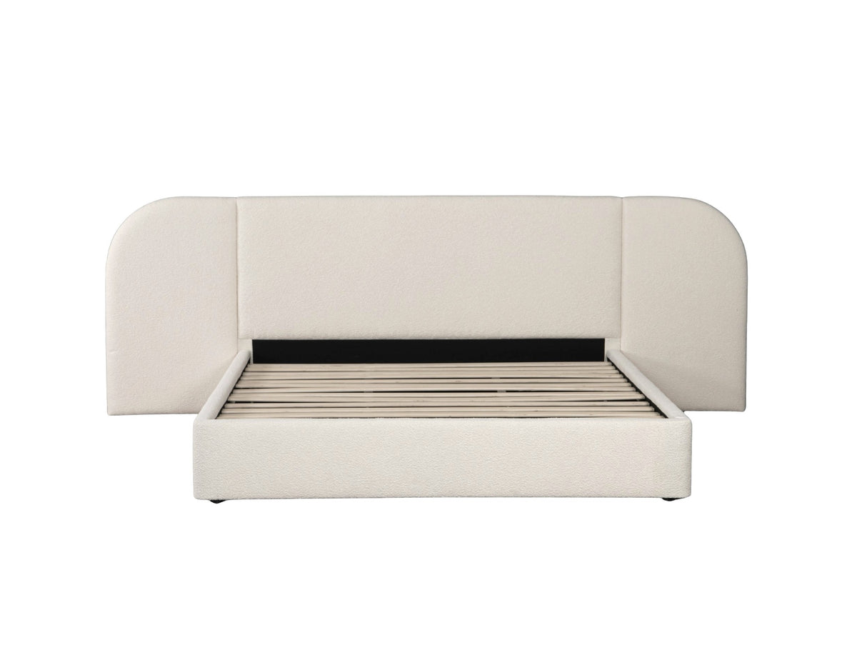 Extended Bed Frame (Super King, King, Queen) - Sophie Ivory Bouclé