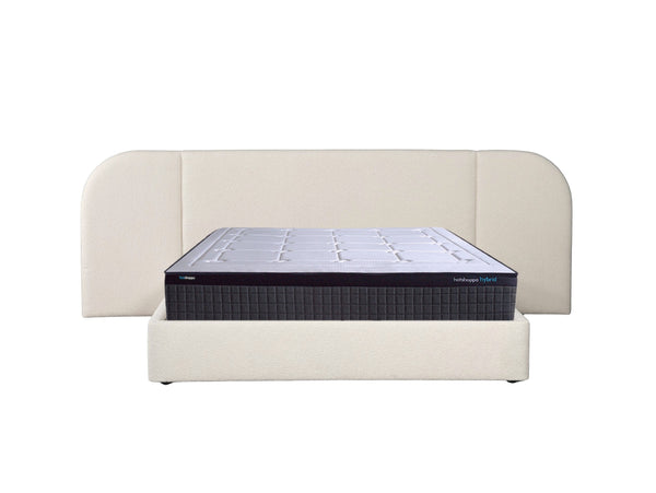 Extended Bed Frame & Mattress Bundle (Super King, King, Queen) - Sophie Ivory Bouclé
