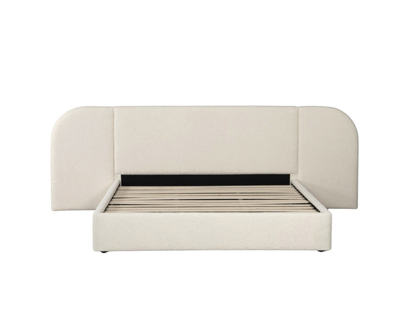 Extended Bed Frame (Super King, King, Queen) - Sophie Warm-Ivory Bouclé
