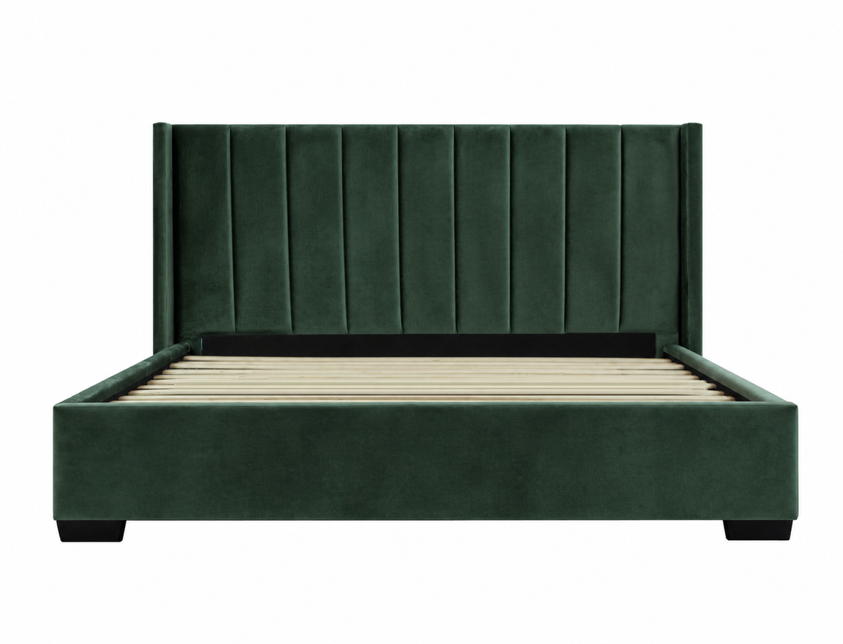Bed Frame (Super King, King, Queen) - Mayfair Green Velvet