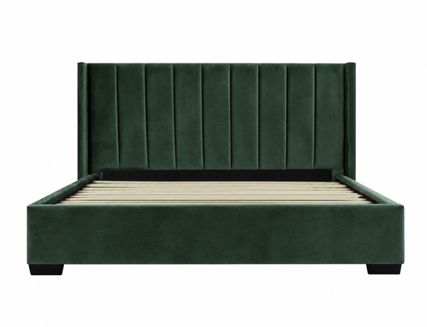 Bed Frame and Mattress Bundle (Super King, King, Queen) - Mayfair Green Velvet Bundle