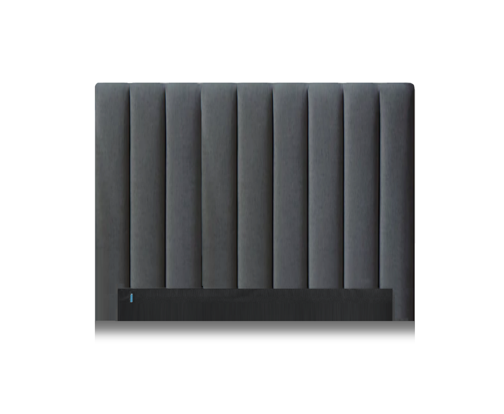 Extra Tall Rosalie Grande Headboard - Grey Velvet (Super King, King, Queen)