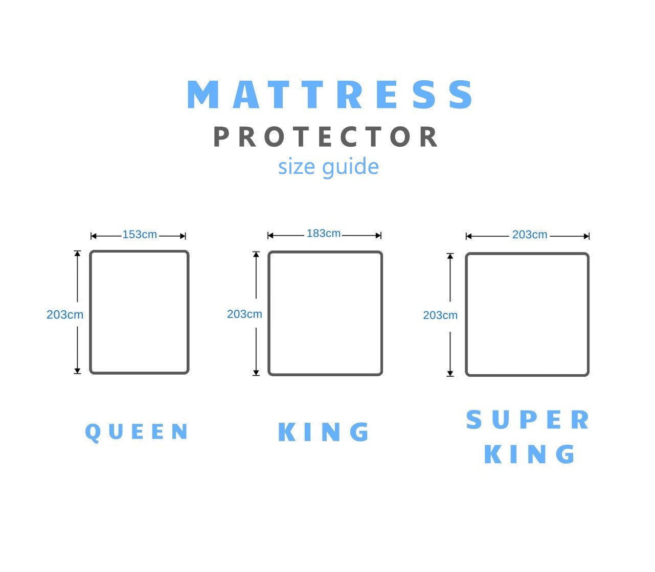 Fitted Mattress Protector - Pure Cotton Top & Waterproof Inner (Queen, King, Super King)